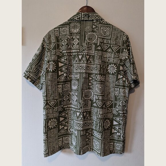 FOLK - Short sleeve patterned shirt - Sz L - Picture 5 of 7